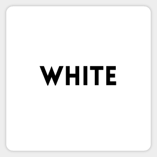 WHITE Sticker